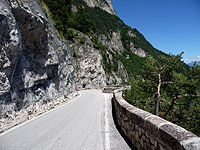 Mendel - Ostrampe Mitte Schlucht Blick zurück