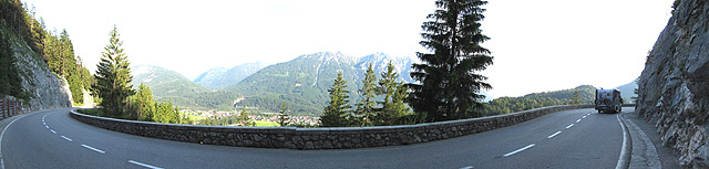 Gaicht - Ostrampe Mitte Pano Schlucht