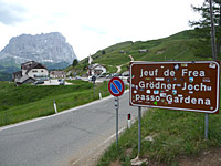 Grödner - Passchild Blick Westen