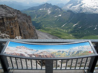 Sass Pordoi - Ostseite Pordoi-Rampe + Tafel