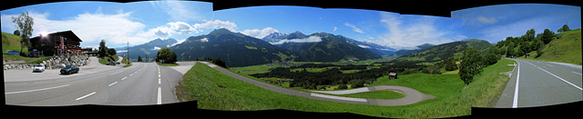 Thurn - Südrampe Mitte Talblick Pano