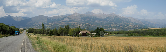 Bayard - Nordrampe oben Berge Panorama