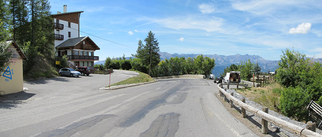 Valberg - Passhöhe von oben Pano