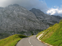 Colombiere - Südrampe oben Felswände