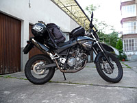 Verdon-01 - XT vor Abreise von rechts