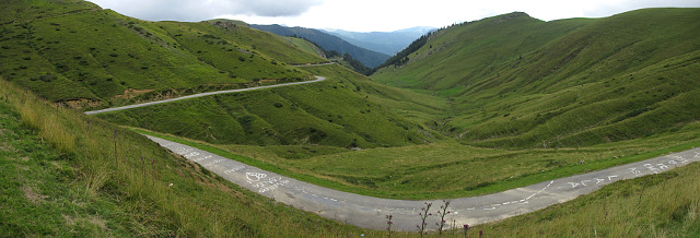 Bales - Nordrampe oben kahler Bereich Panorama